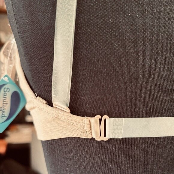 BALERA Seamless Dance Bra Medium Nude Soft Cups Invisible/Nude Straps Ballet NEW - Picture 9 of 15